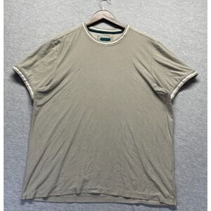 Original Super Soft Bruno Milano Ringer T Shirt Mens Large Gray Contrast Trim